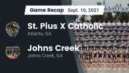 Recap: St. Pius X Catholic  vs. Johns Creek  2021