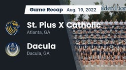 Recap: St. Pius X Catholic  vs. Dacula  2022