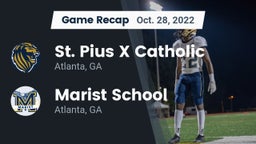 Recap: St. Pius X Catholic  vs. Marist School 2022