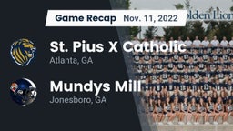 Recap: St. Pius X Catholic  vs. Mundys Mill  2022