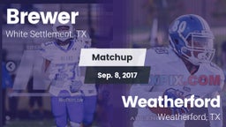 Matchup: Brewer  vs. Weatherford  2017