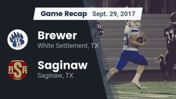 Recap: Brewer  vs. Saginaw  2017