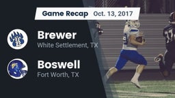 Recap: Brewer  vs. Boswell   2017