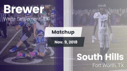 Matchup: Brewer  vs. South Hills  2018