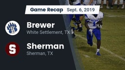 Recap: Brewer  vs. Sherman  2019