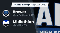 Recap: Brewer  vs. Midlothian  2020