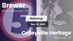 Matchup: Brewer  vs. Colleyville Heritage  2020