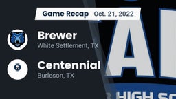 Recap: Brewer  vs. Centennial  2022