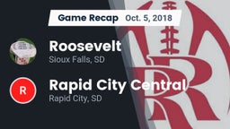 Recap: Roosevelt  vs. Rapid City Central  2018