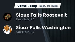 Recap: Sioux Falls Roosevelt  vs. Sioux Falls Washington  2022