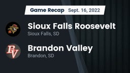 Recap: Sioux Falls Roosevelt  vs. Brandon Valley  2022
