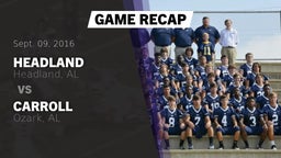 Recap: Headland  vs. Carroll   2016