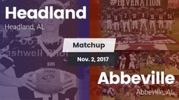 Matchup: Headland Middle vs. Abbeville  2017
