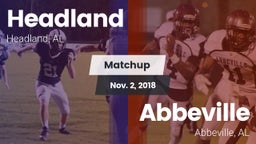 Matchup: Headland High vs. Abbeville  2018