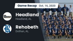 Recap: Headland  vs. Rehobeth  2020