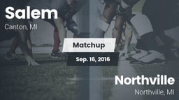 Matchup: Salem  vs. Northville  2016