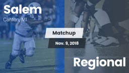 Matchup: Salem  vs. Regional 2018