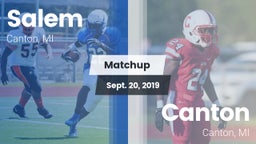 Matchup: Salem  vs. Canton  2019