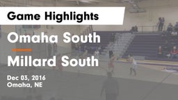 Omaha South  vs Millard South  Game Highlights - Dec 03, 2016