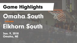 Omaha South  vs Elkhorn South  Game Highlights - Jan. 9, 2018