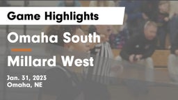 Omaha South  vs Millard West  Game Highlights - Jan. 31, 2023