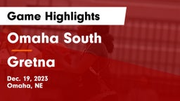 Omaha South  vs Gretna  Game Highlights - Dec. 19, 2023