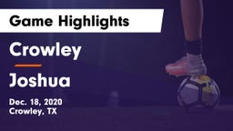 Crowley  vs Joshua  Game Highlights - Dec. 18, 2020