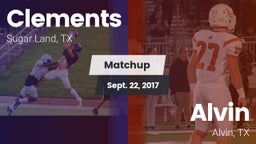 Matchup: Clements  vs. Alvin  2017