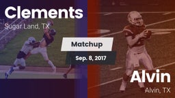 Matchup: Clements  vs. Alvin  2017