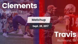 Matchup: Clements  vs. Travis  2017
