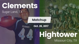 Matchup: Clements  vs. Hightower  2017
