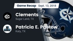 Recap: Clements  vs. Patricia E. Paetow  2018