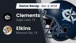 Recap: Clements  vs. Elkins  2018