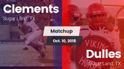Matchup: Clements  vs. Dulles  2018