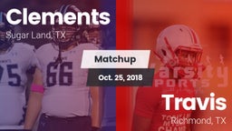 Matchup: Clements  vs. Travis  2018