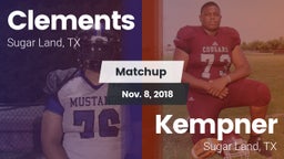 Matchup: Clements  vs. Kempner  2018
