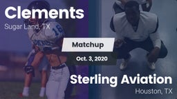 Matchup: Clements  vs. Sterling Aviation  2020