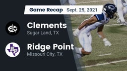 Recap: Clements  vs. Ridge Point  2021