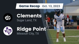 Recap: Clements  vs. Ridge Point  2023