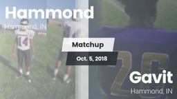 Matchup: Hammond  vs. Gavit  2018