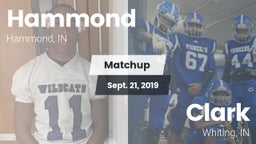 Matchup: Hammond  vs. Clark  2019