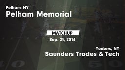 Matchup: Pelham Memorial vs. Saunders Trades & Tech  2016