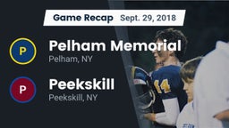 Recap: Pelham Memorial  vs. Peekskill  2018