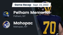 Recap: Pelham Memorial  vs. Mahopac  2022