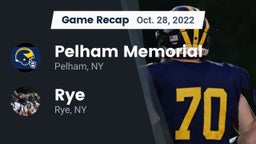 Recap: Pelham Memorial  vs. Rye  2022