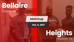 Matchup: Bellaire  vs. Heights  2017