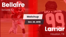Matchup: Bellaire  vs. Lamar  2018