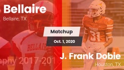 Matchup: Bellaire  vs. J. Frank Dobie  2020