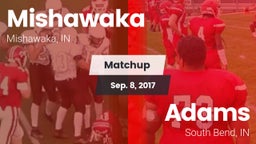 Matchup: Mishawaka High vs. Adams  2017