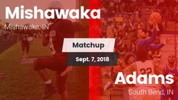 Matchup: Mishawaka High vs. Adams  2018